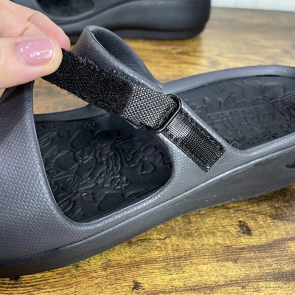 Skechers Size 11 Sandals Arch Fit Foamies Ascend Sweet Pea Slip On Adjustable - Picture 8 of 15